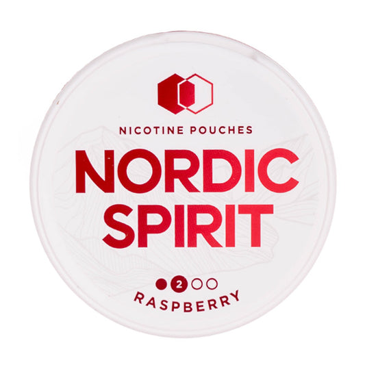 Raspberry Standard Nicotine Pouches by Nordic Spirit